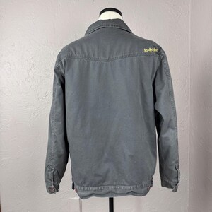 Vintage 90s/y2k Body Glove Gray Zip-Up Skater Surf Utility Jacket Men's L Bild 4
