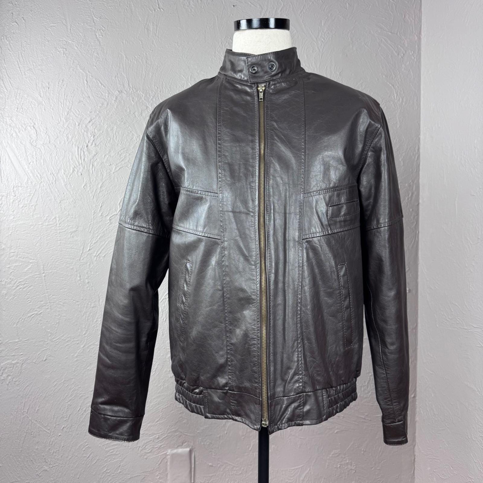 Cooper Leather Jacket Vintage - Etsy
