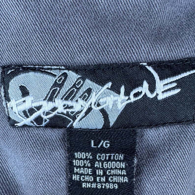 Vintage 90s/y2k Body Glove Gray Zip-Up Skater Surf Utility Jacket Men's L Bild 6