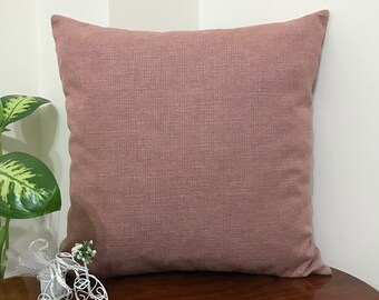 Pink linen pillow, pink pillows, linen pillow cover, decorative linen pillow, throw pillows, pillow covers, double sided, custom pillows,