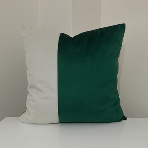 Emerald green Design pillow, white soft pillows, design pillow, luxury decorative pillow, throw pillow, 18x18 pillow covers, adorable decor