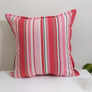 Red striped decorative linen pillow, linen pillows, linen pillow cover, decorative linen pillow, throw pillows, pillow covers,custom pillows