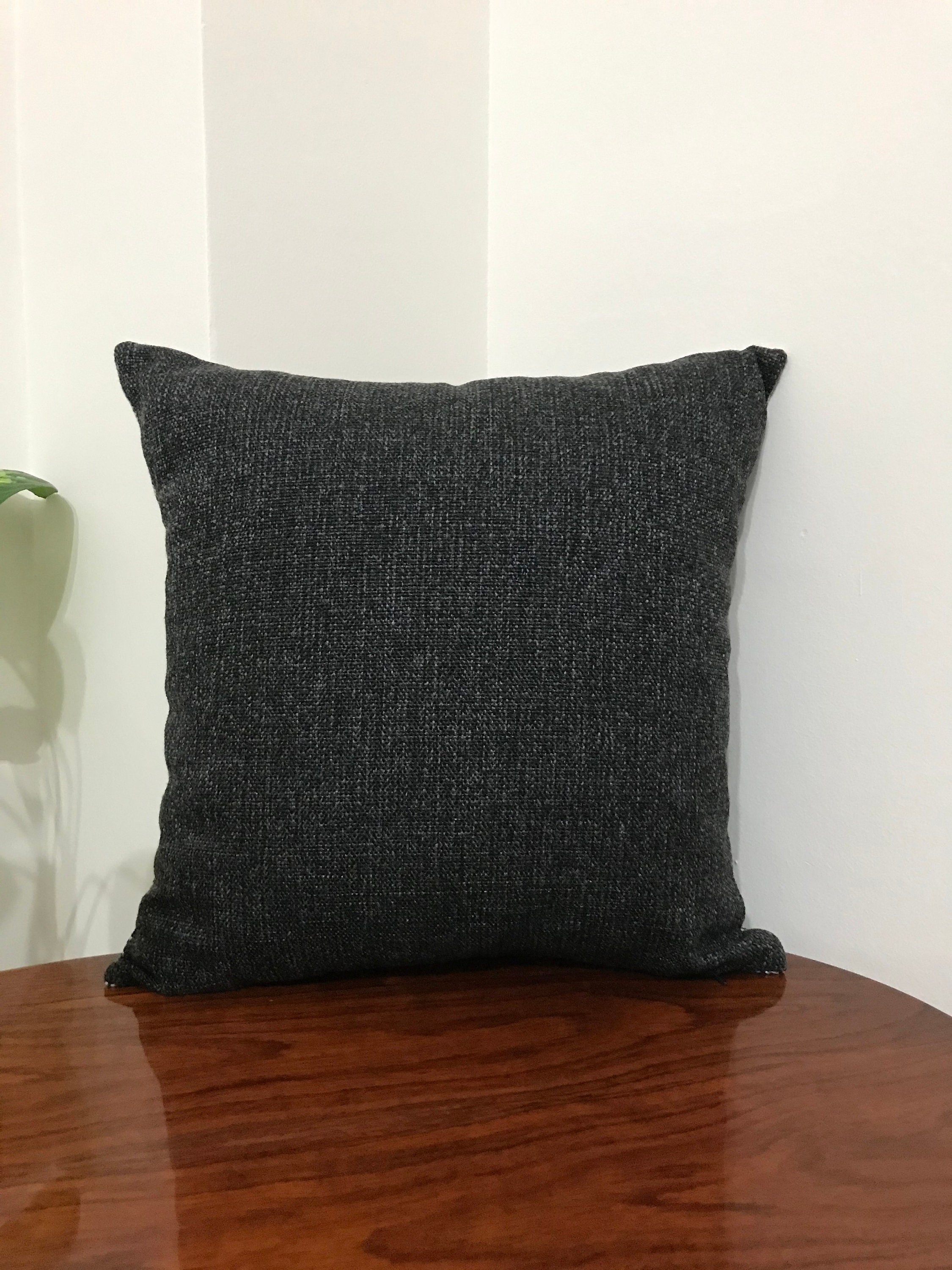 Luxury Black Upholstery Linen Fabric, Pillow Fabrics, Furniture Fabrics