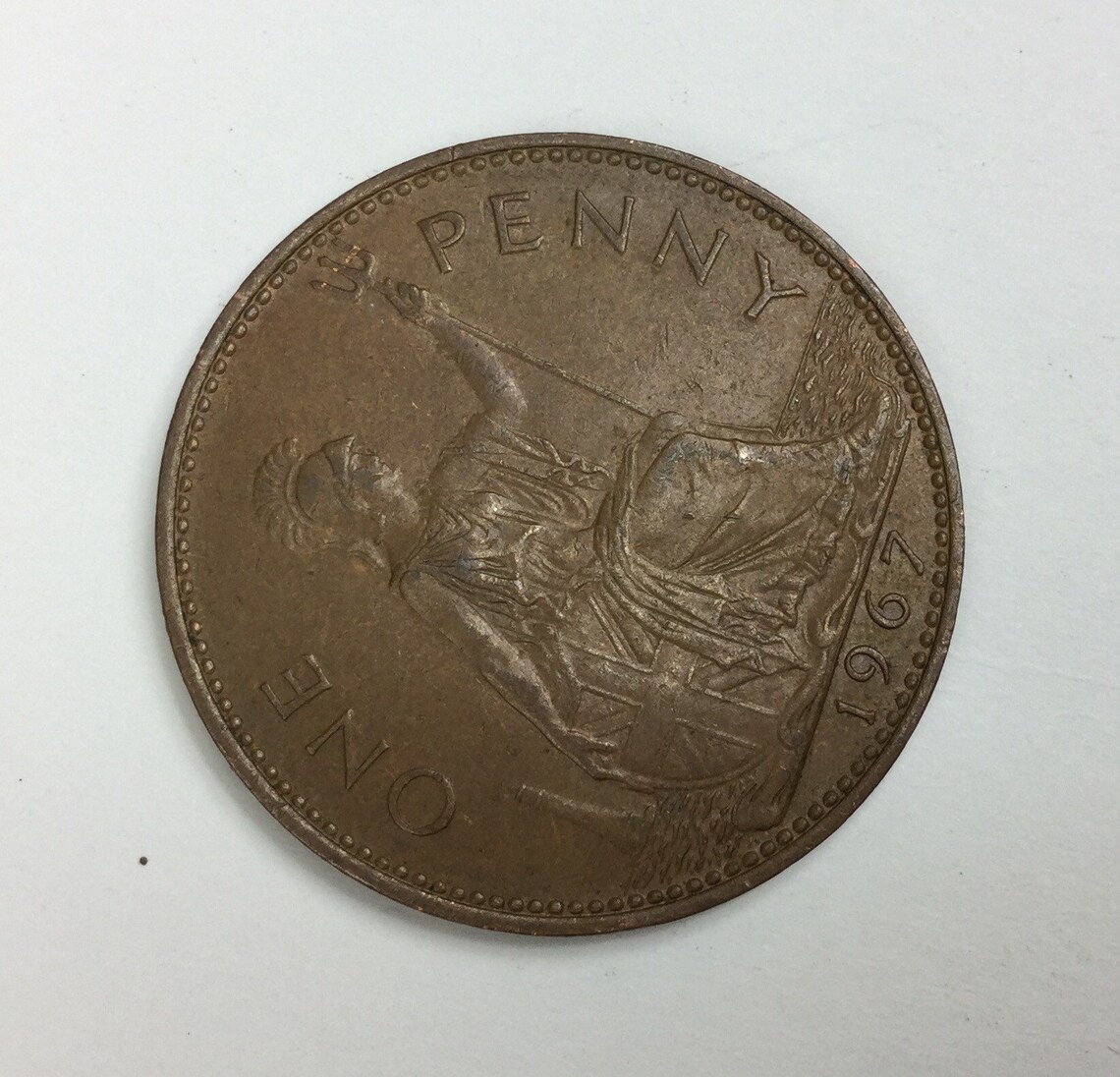 1960 1969 British Penny Queen Elizabeth II Penny Antique Collectible One Penny Coins Anniversary