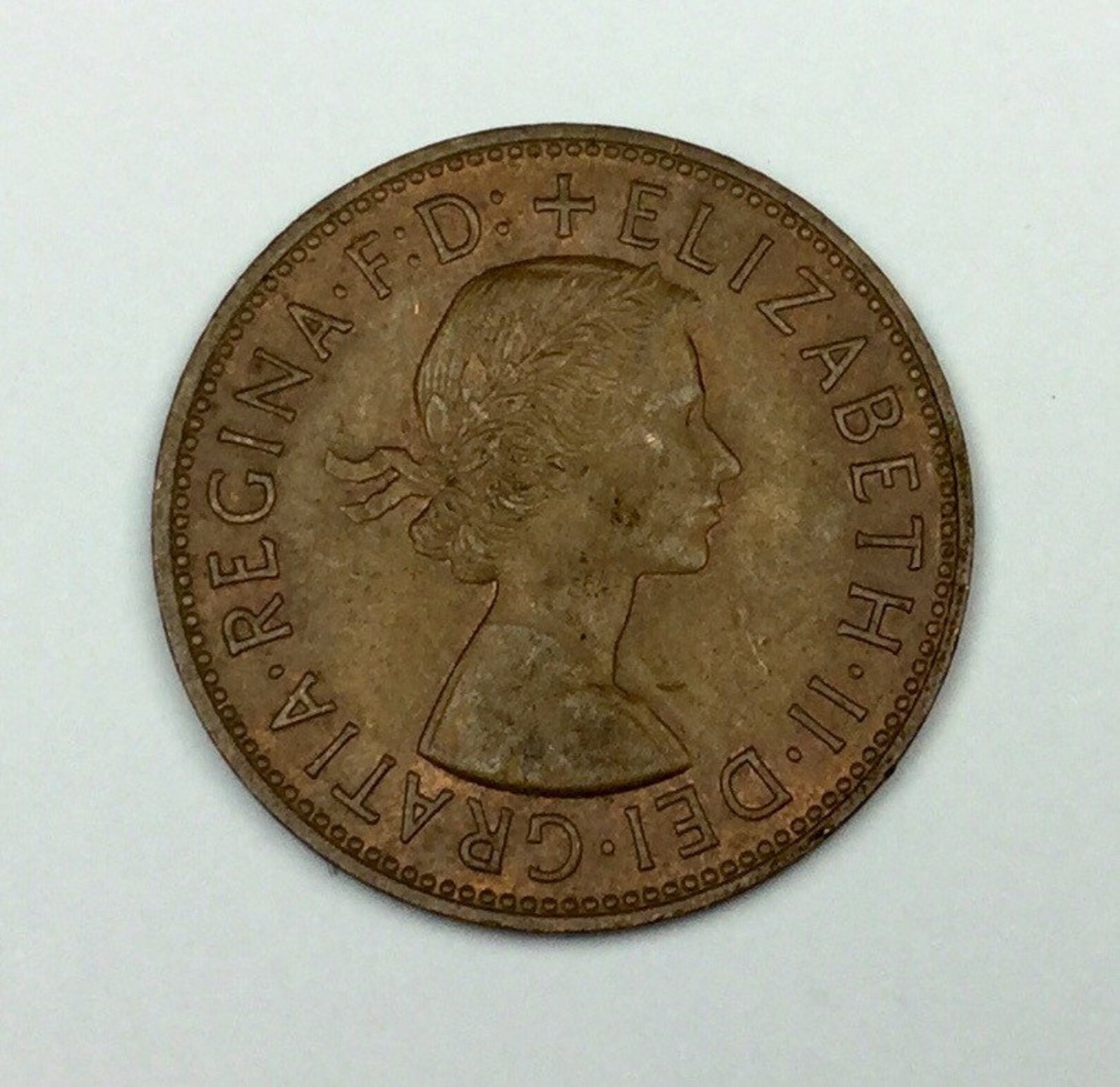 1960 1969 British Penny Queen Elizabeth II Penny Antique Collectible One Penny Coins Anniversary