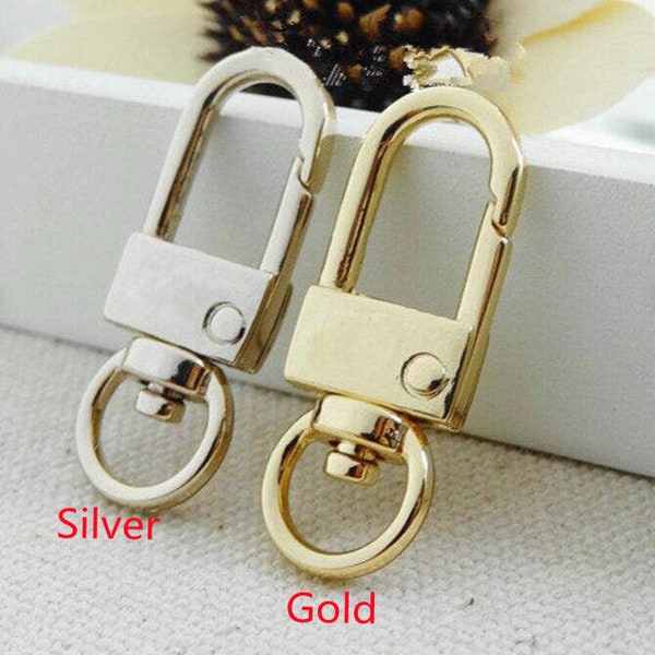 5pcs Gold Lobster Claw Clasp For Handbags Silver Bag Clasp Bag Strap Hoop DIY Purse Hook Belt Buckle Keychain Clasp Chain Clasps Metal Clasp