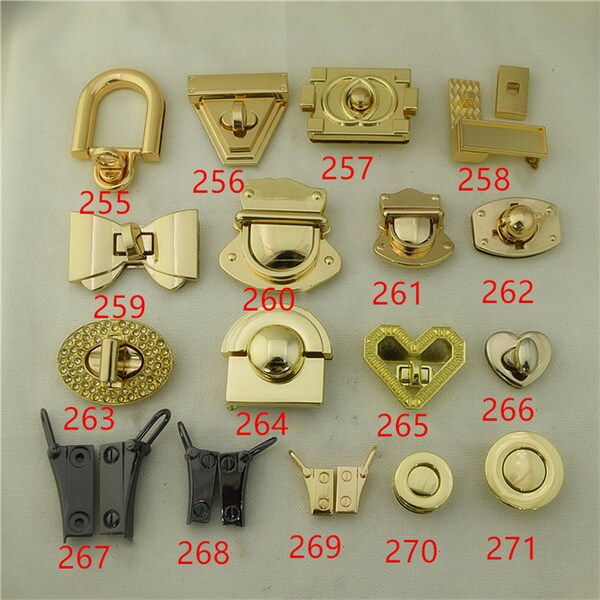 High Quality Bag Accessories Fashion Bag Twist Lock Hot Sale Bag Hardware DIY Bag Lock Replacement Lock Metal Lock Bag Closures ForWholesale