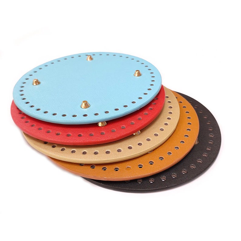 18mm Base Shaper Round Base Shaper Purse Base Shaper Bottom Board For Bag Purse Supplies Handmade Craft Bottom Support DIY Soft Edges Pink