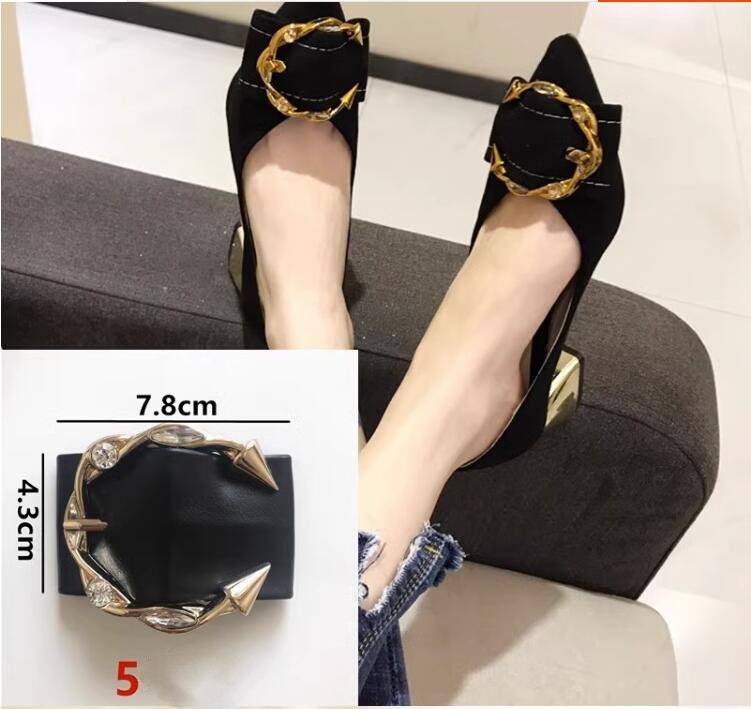 Shoe Decoration Accessories Diamond Shoe Buckles Shoes Hardware Metal