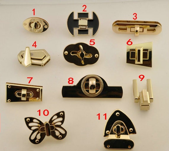 High Quality Mini Bag Hardware Fashion Lock For Small Bag Handbag  Accessories Purse Metal Supply Purse Finding Handmade Crafts For Wholesale