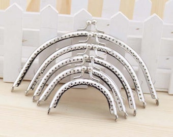 Silver Purse Frame Bag Frame Clutch Frame Metal Frame DIY Coin Purse Frames Purse Hardware Purse Accessories Purse DIY Making 15cm 12cm8.5cm