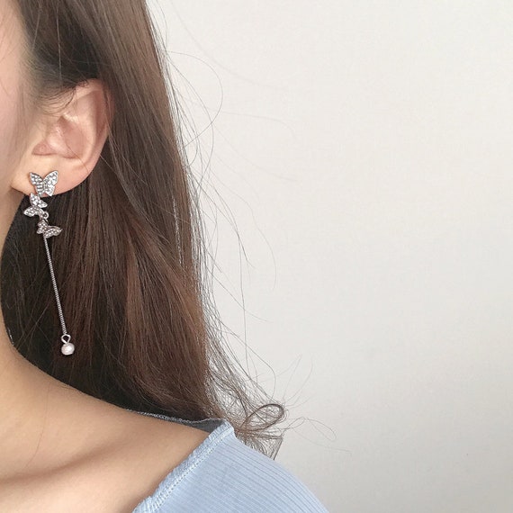 Ear Climber Earrings DIY Ear Jackets Silver Earrings Statement