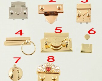 High Quality Bag Accessories Fashion Bag Lock Bag Buckle Bag Hardware DIY Accessories Repair Kit Lock Metal Lock Mini Bag Lock For Wholesale