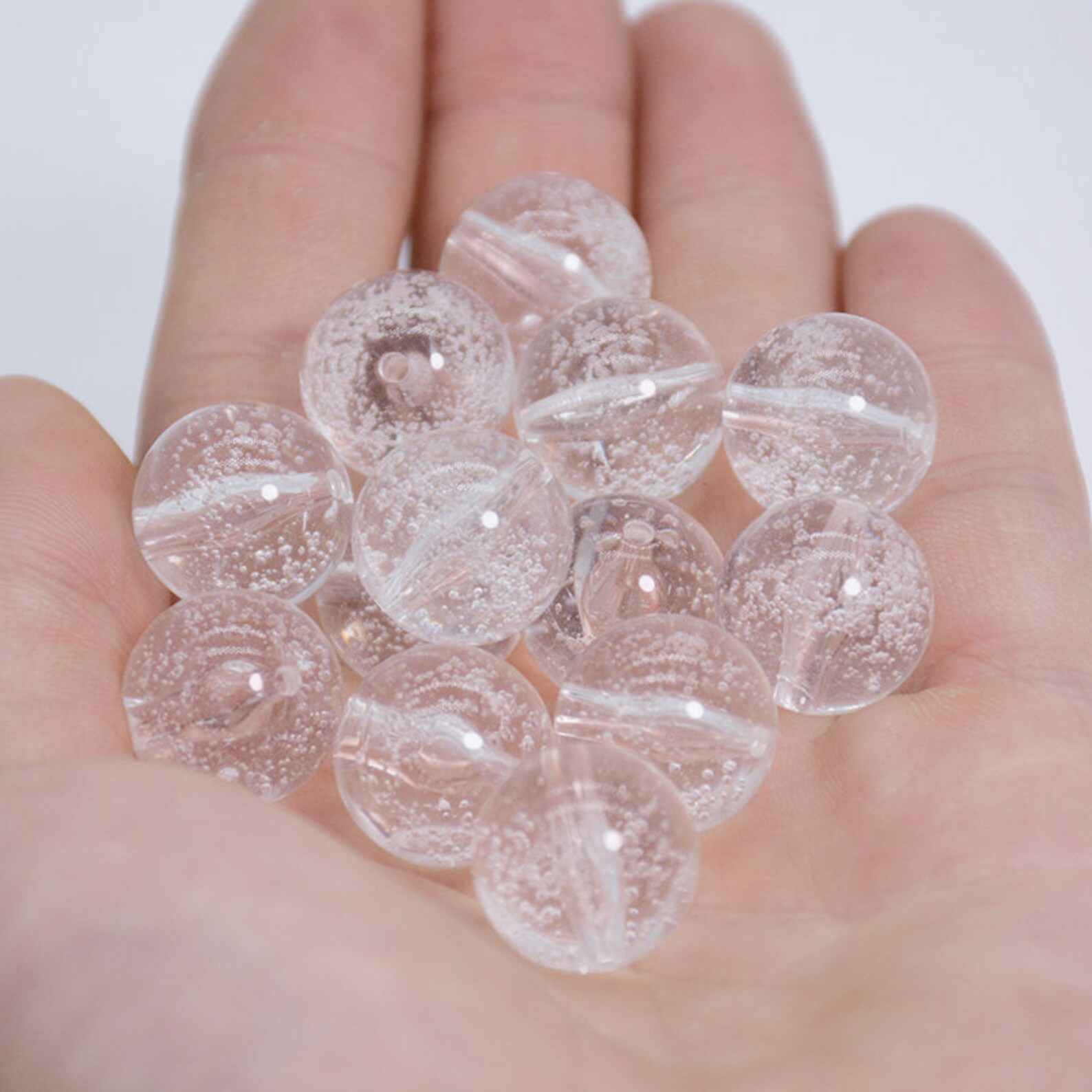 High Quality 16mm Bubble Bead DIY Accessories Pink Round Beads Acrylic Beads Jewelry Making