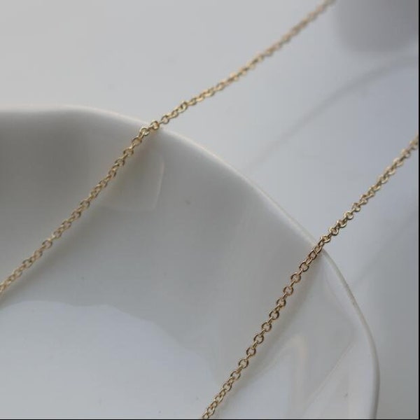 14K Gold Plated Chain Necklace Chain Pendant Chain Sweater Chain Mini Chain Short Chain Handmade Supplies DIY Chain Bag Chain