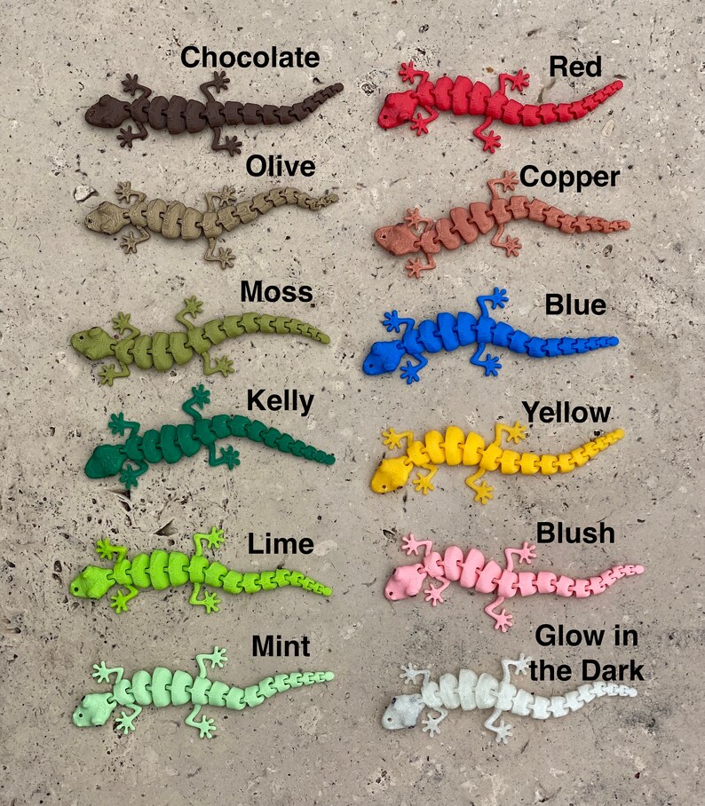 Kitty Lizard Articulated Cat Toy Etsy