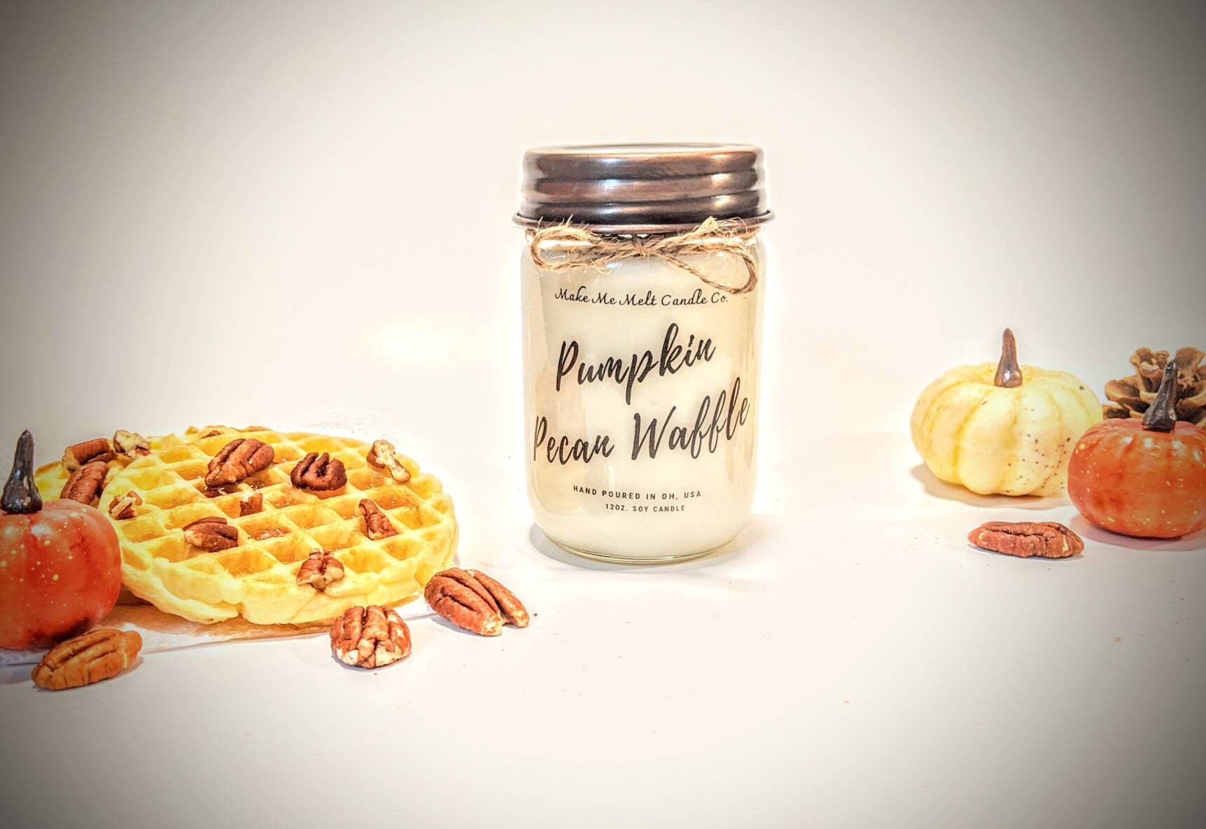 Pumpkin Pecan waffle scented candle soy candles vegan Etsy