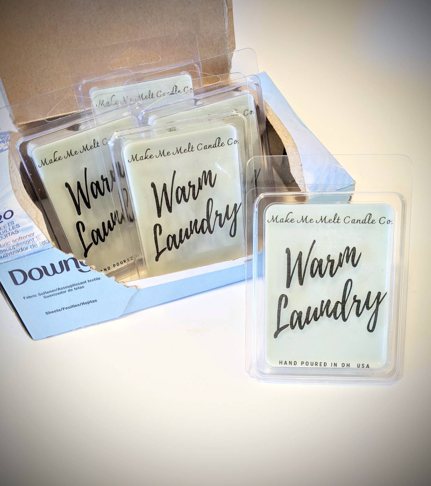 Warm laundry wax melts soy wax melts vegan melts Downy Etsy