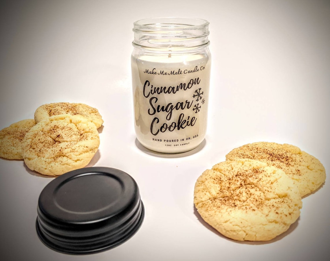 Cinnamon sugar cookie scented candle soy candles vegan Etsy