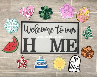 Free Free 299 Interchangeable Home Sign Svg SVG PNG EPS DXF File