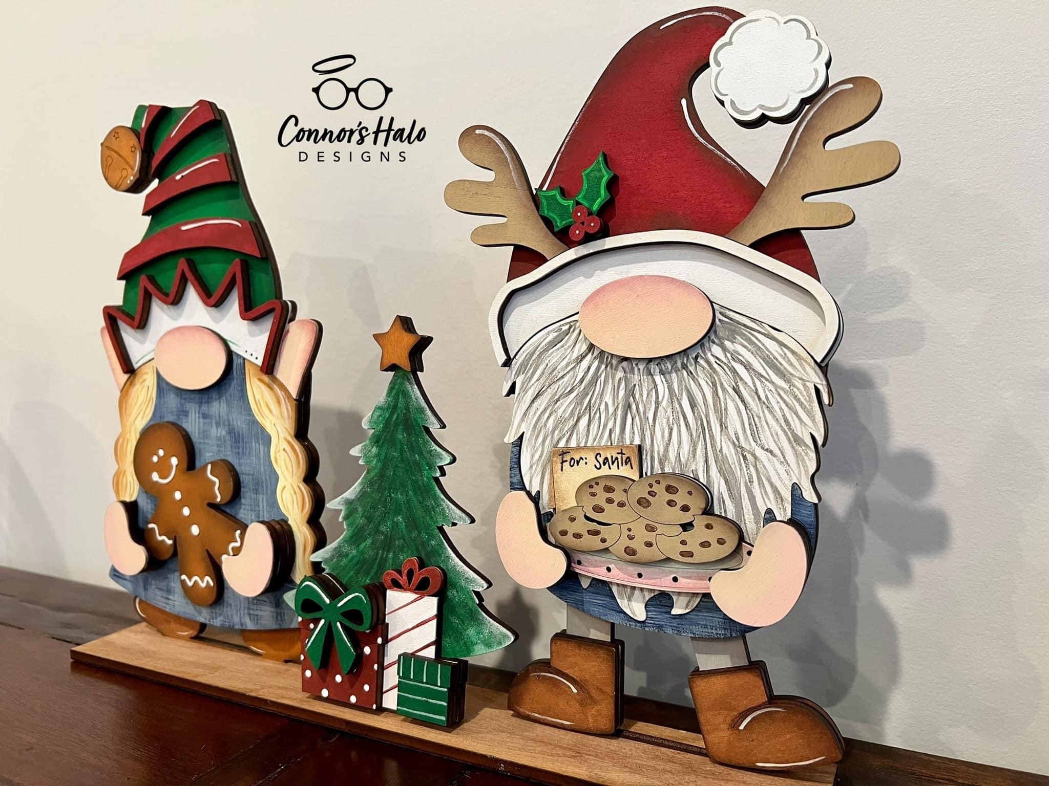 Christmas Standing Tall Gnome Interchangeable File SVG - Etsy