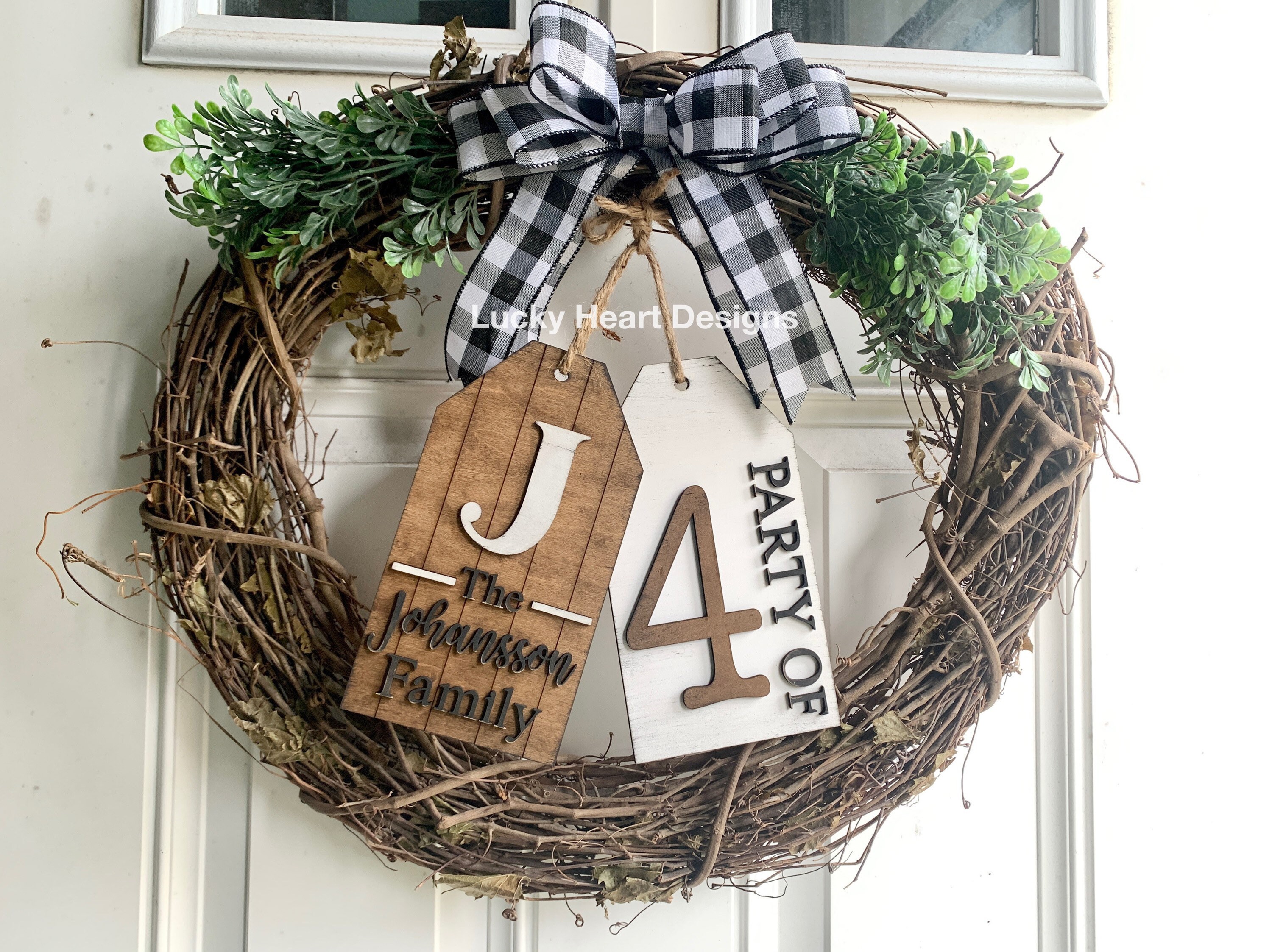 Family Home Door Tag Door Hanger File SVG, Wreath Glowforge ...