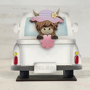 Highland Spring Mug Hugger File SVG, Glowforge Flower, Cow, Farm, Tiered Tray, Tray Decor, Plant Topper, Gift, LuckyHeartDesignsCo image 8