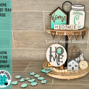 Home Tiered Tray File SVG