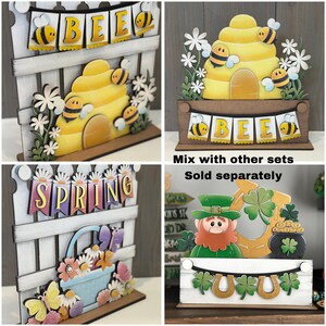 Mom Banner Holiday Door Sign Interchangeable File, SVG, Fence, Flowers, Tulips, Card, Mother's Day, Seasonal, Holiday, Welcome, glowforge image 7