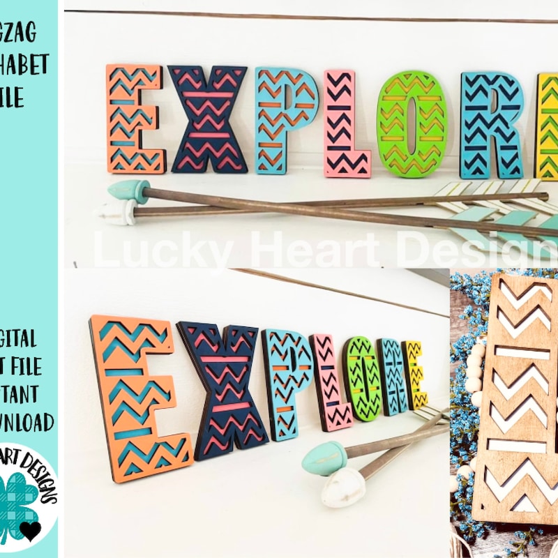 Aztec Letters Svg - Etsy