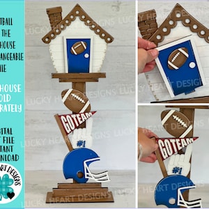 Fußball für das Vogelhaus Austauschbare Datei SVG, Sport, Team, Glowforge Sommer, Saisonal, Urlaub, LuckyHeartDesignsCo