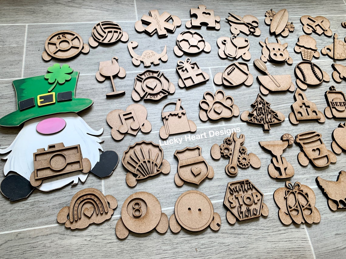 Download Interchangeable Gnome Family Bundle File SVG Glowforge | Etsy