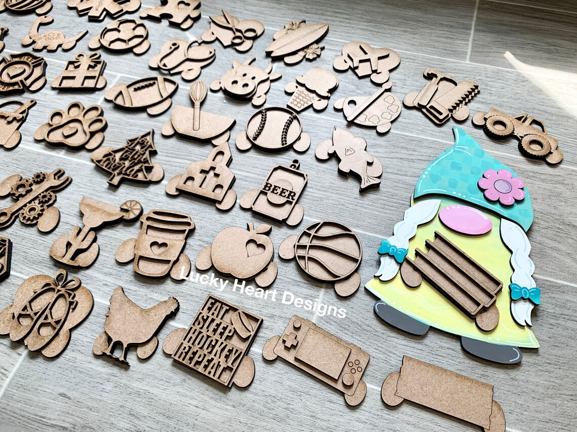 Download Interchangeable Gnome Family Bundle File SVG Glowforge | Etsy
