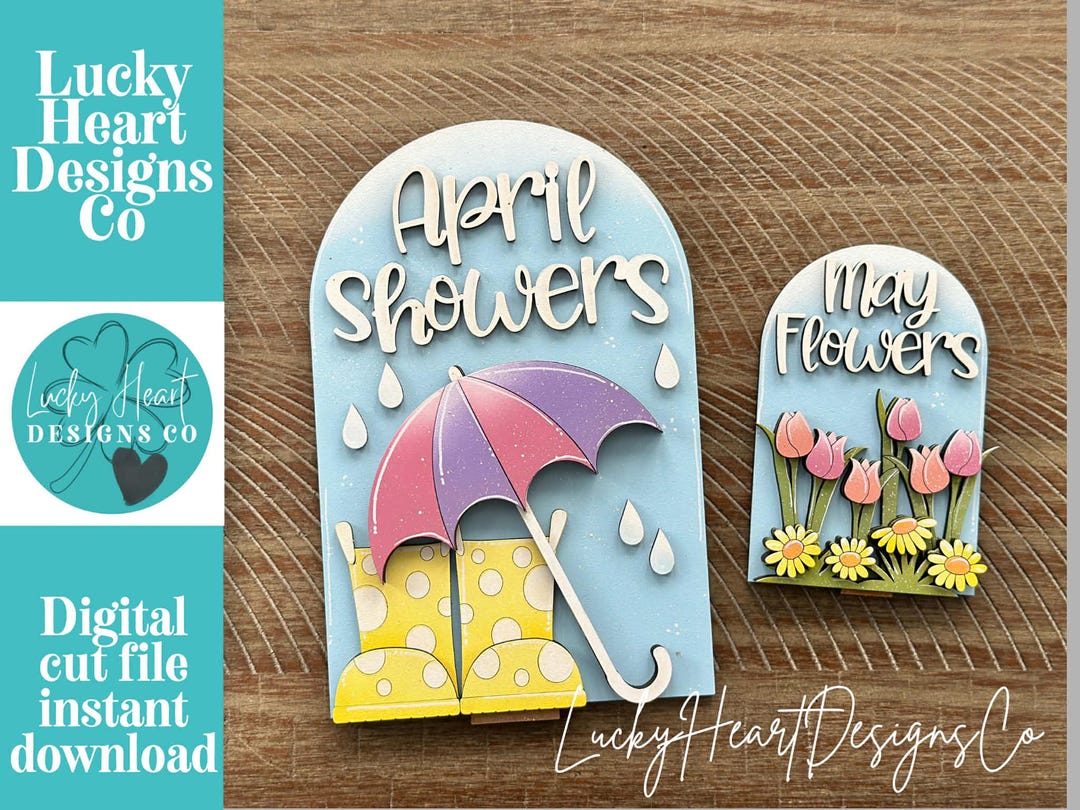 April May Spring Tall Arch Sign Interchangeable File SVG, TINY, INSERT ...