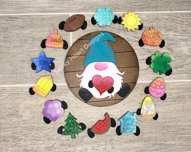 Tiered Tray Interchangeable Gnome File SVG Glowforge Tier ...