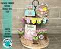 Flower Market Spring Tiered Tray File SVG, Tier Tray, LuckyHeartDesignsCo