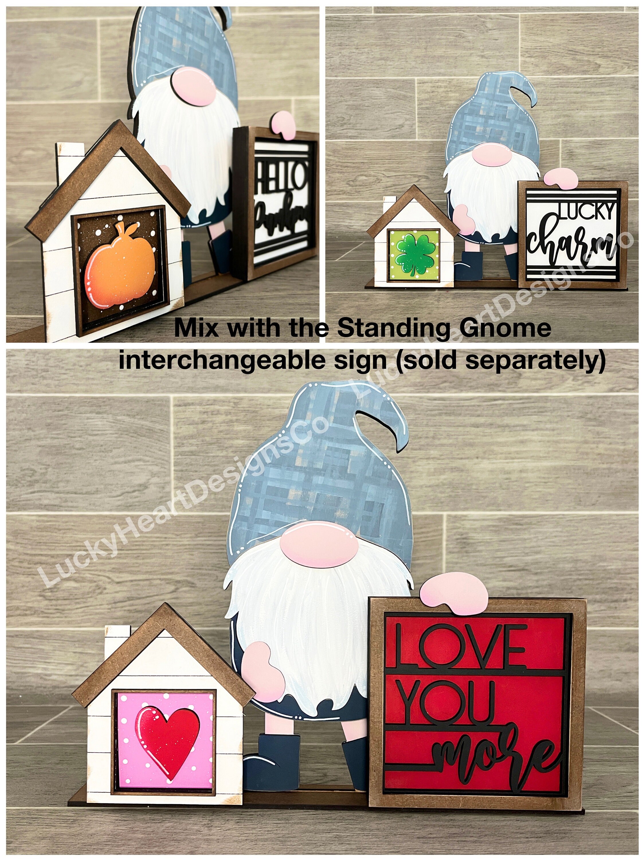 Mini Interchangeable Standing House File SVG Glowforge Home - Etsy
