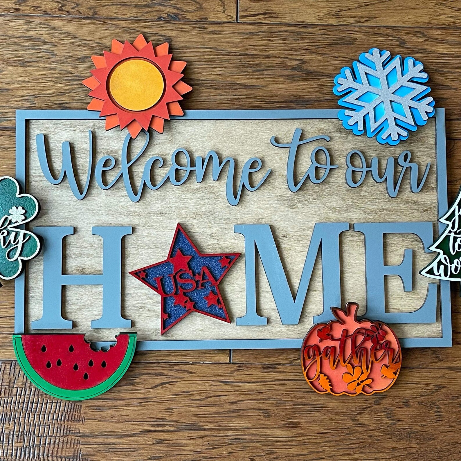 Download Interchangeable HOME Sign Glowforge Sized File SVG Home ...