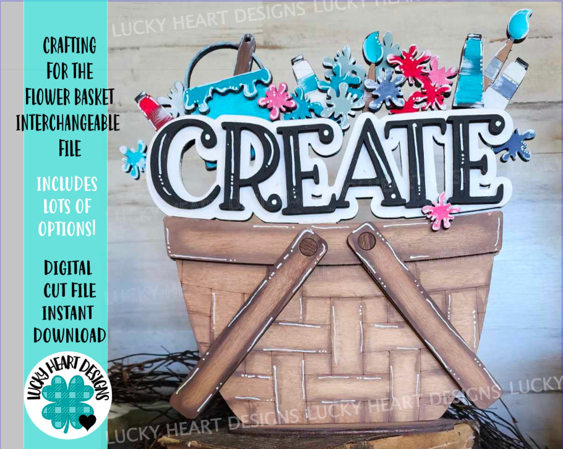 Crafting for the Flower Basket Interchangeable File SVG, Maker, Create ...