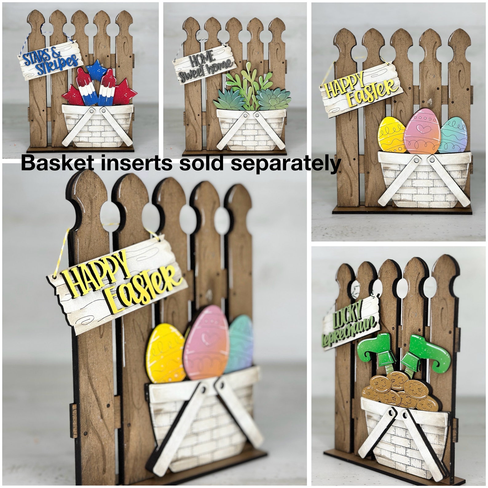 TINY Fence for the Flower Basket Interchangeable File SVG, Seasonal ...