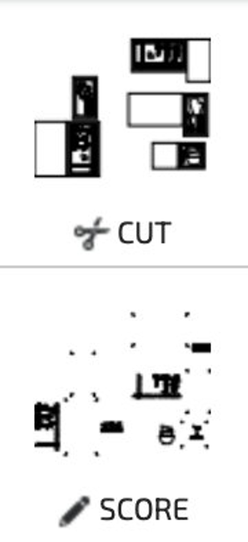 May include: A black and white image showing a puzzle with pieces cut out. The pieces are arranged in a grid pattern. The image also shows a pencil icon and the word "SCORE" below it.