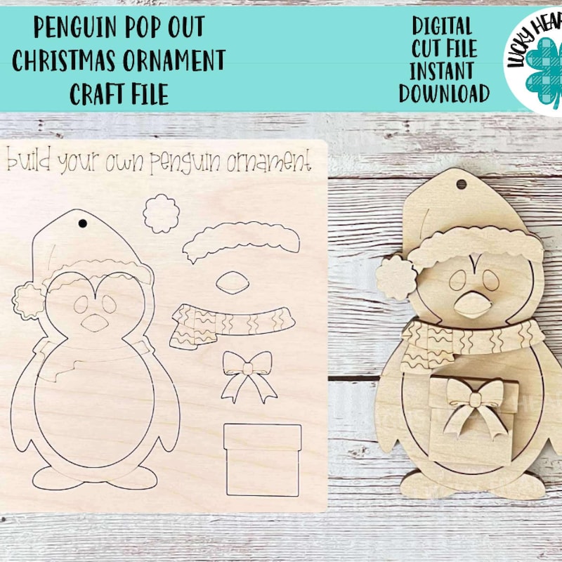 Wooden Christmas Cut Out Ornaments - Etsy