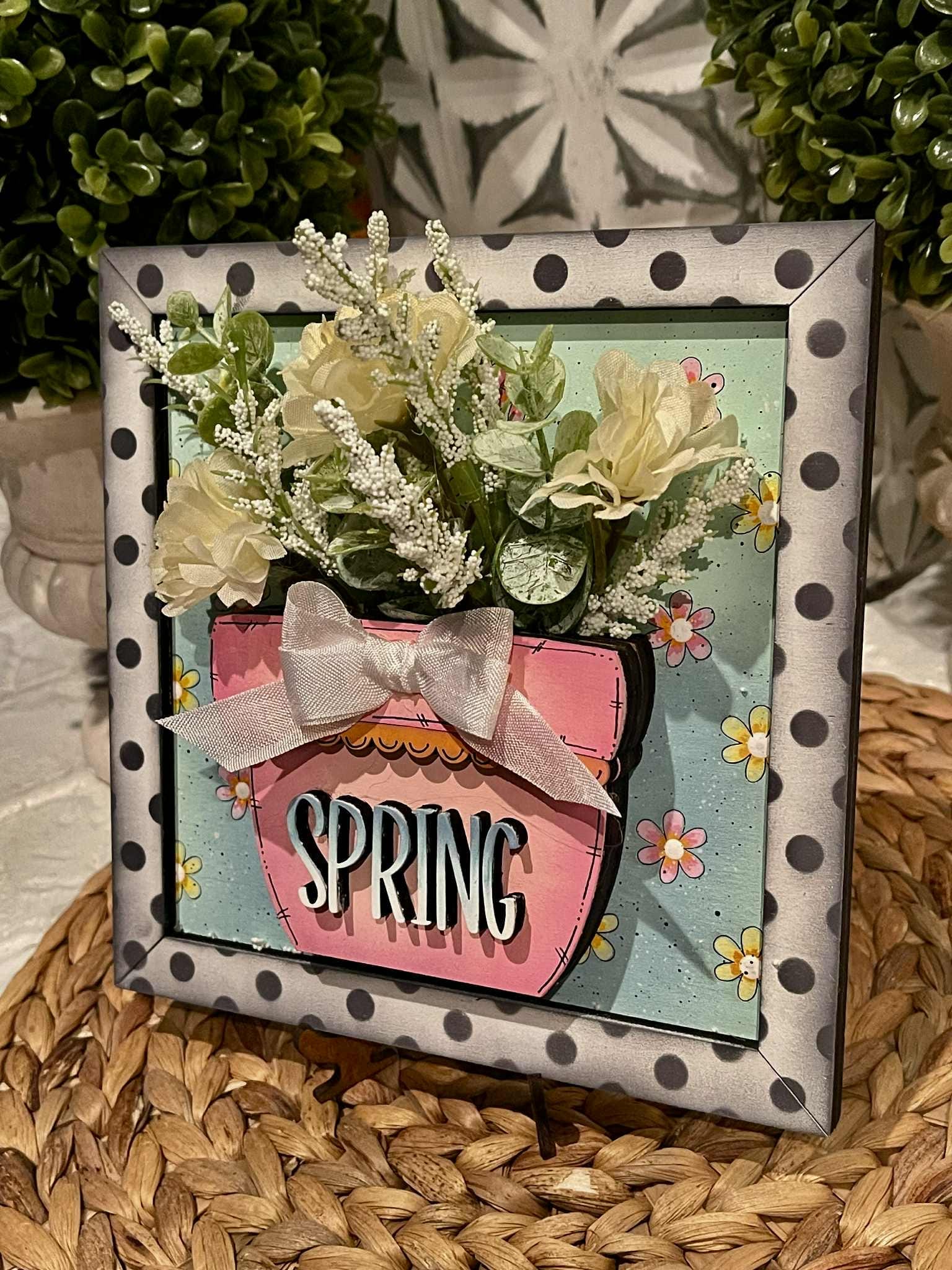 Spring Plant Flower Vase Pot Sign Trio File SVG, Glowforge, Mother's ...