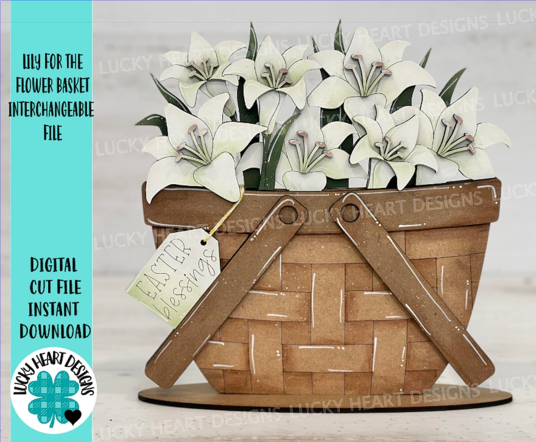 Lilys for the Flower Basket Interchangeable File SVG, Floral, TINY ...