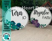 Layered Floral file 1, SVG FILE, Glowforge, Lucky Heart Designs
