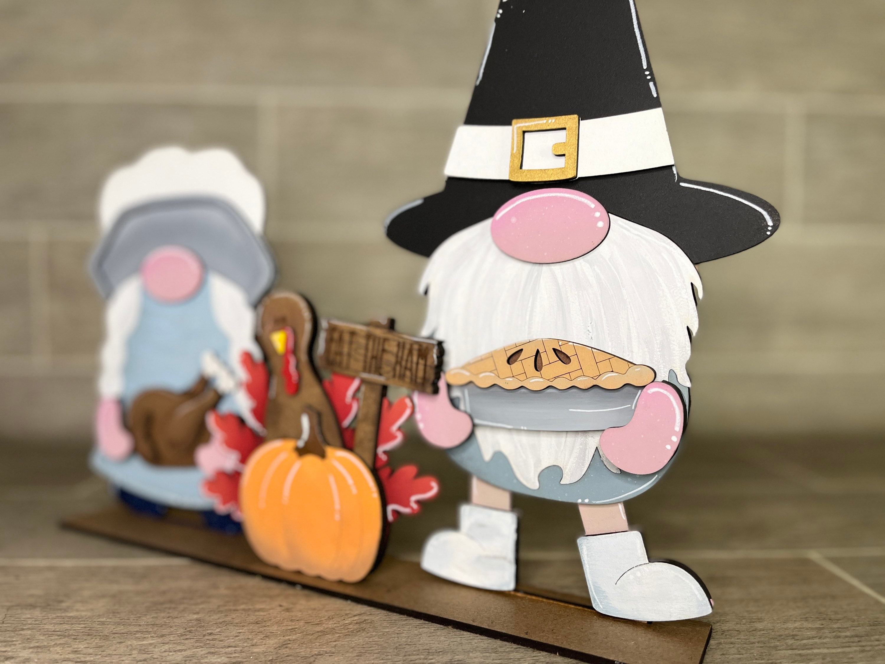 Thanksgiving Standing Tall Gnome Interchangeable File SVG, Glowforge ...