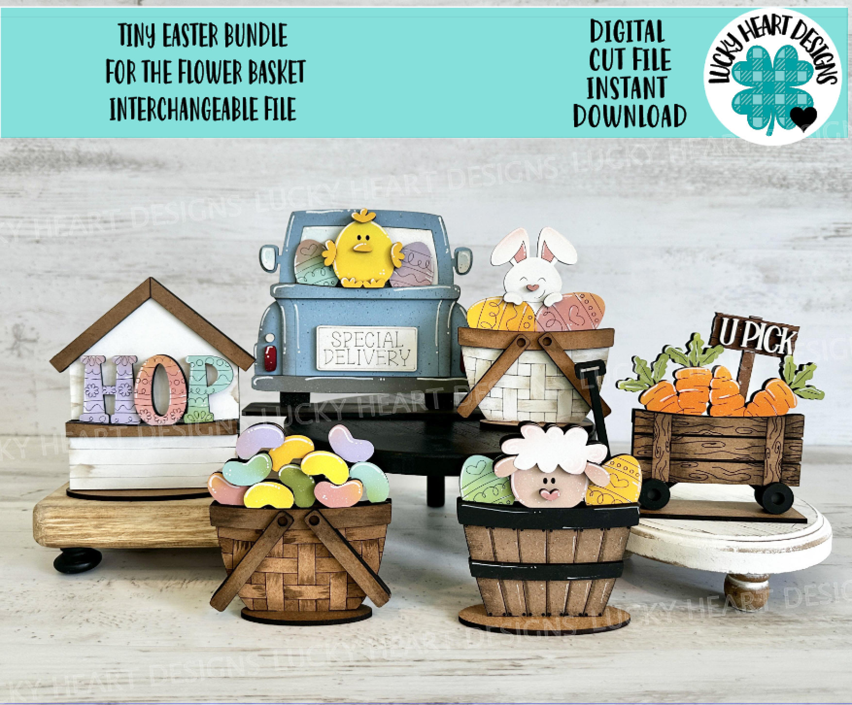 TINY Easter Bundle for the Flower Basket Interchangeable File SVG ...