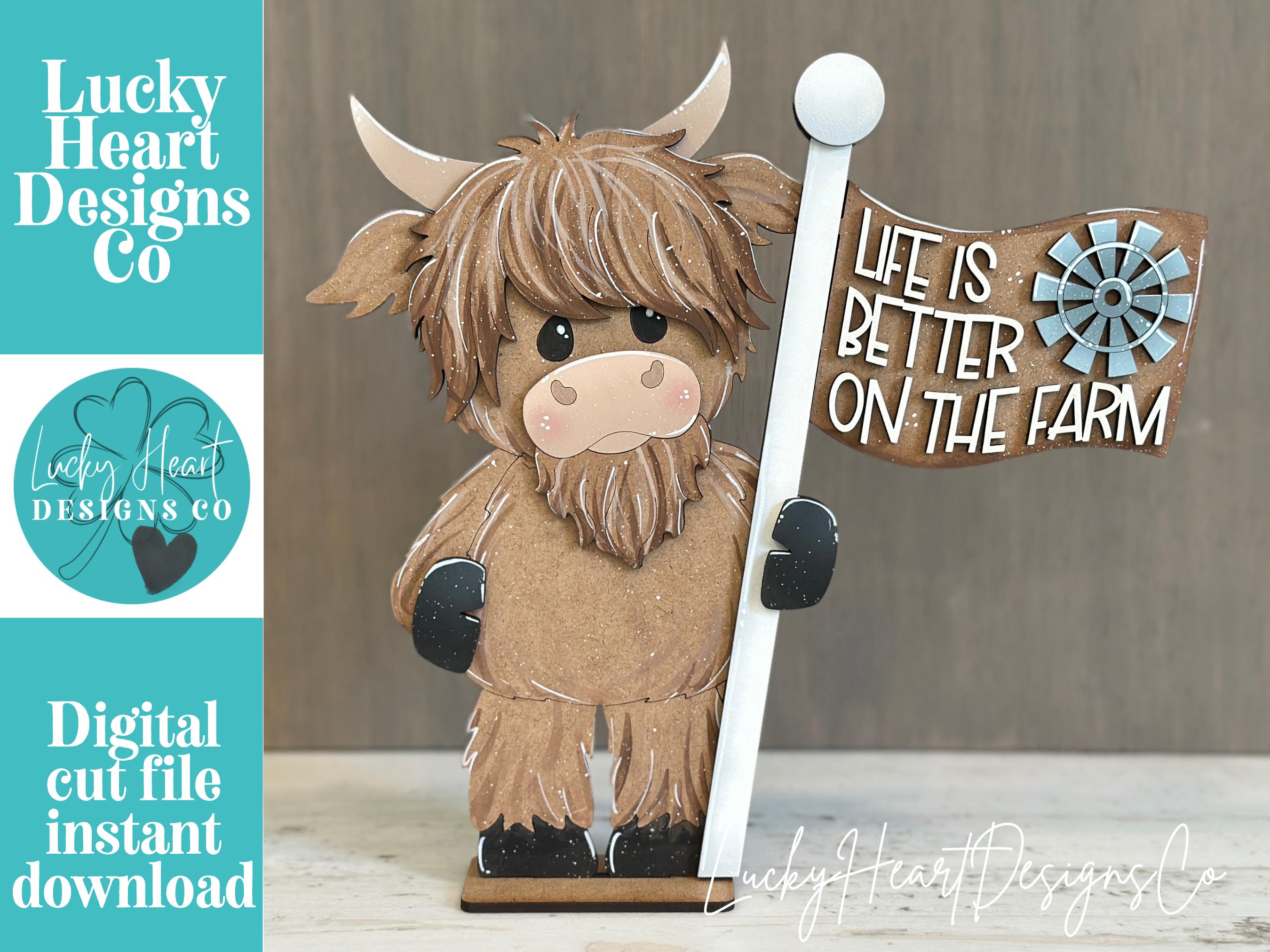 Highland Cow Perpetual Calendar - Etsy