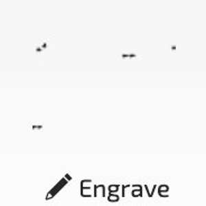 Pu&ograve; includere: Un'illustrazione in bianco e nero di un gruppo di persone in piedi in fila. L'illustrazione &egrave; etichettata "Cut", "Engrave" e "Score".