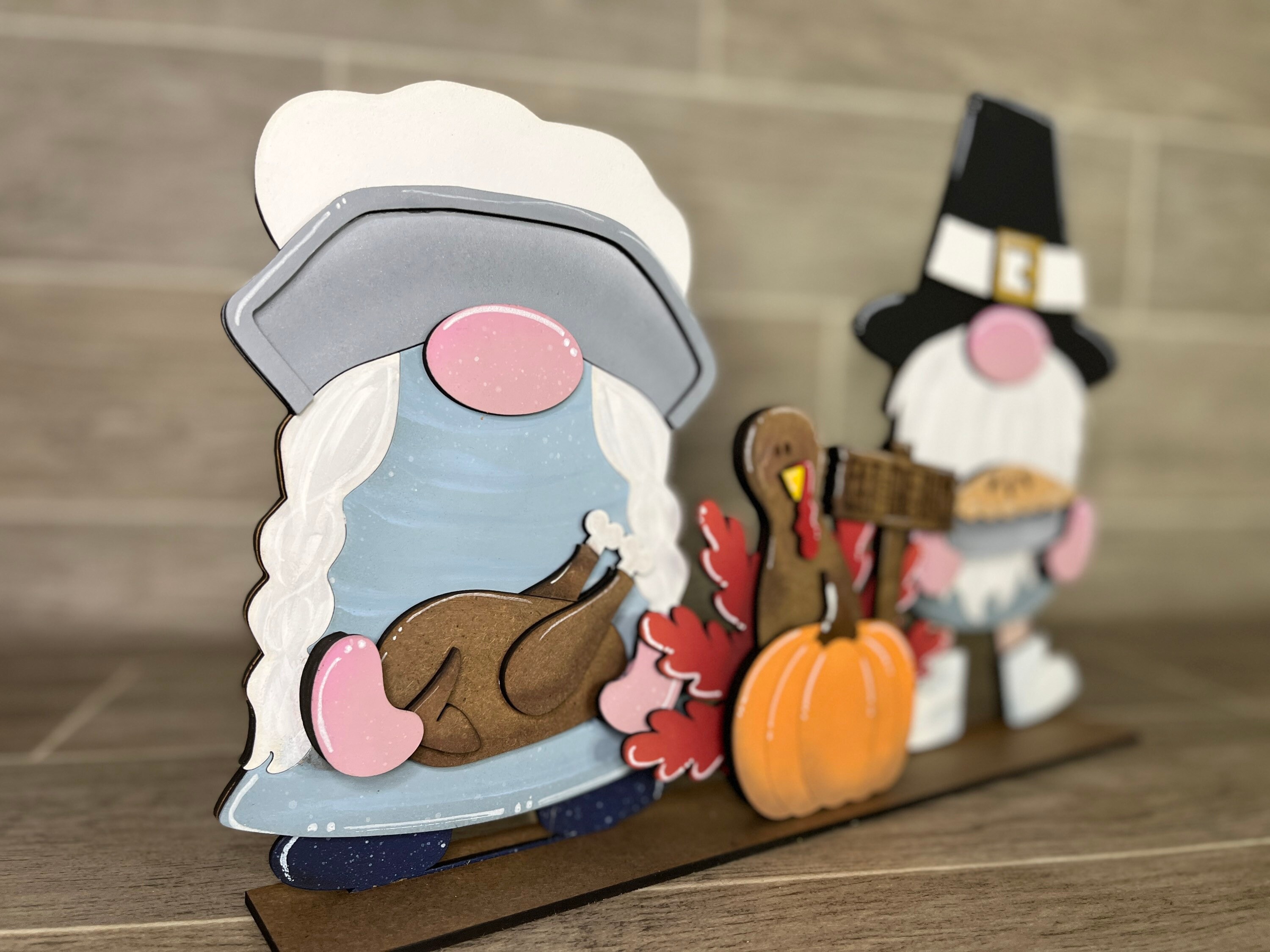 Thanksgiving Standing Tall Gnome Interchangeable File SVG, Glowforge ...